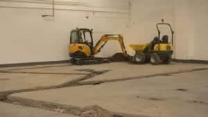 Brewery floor building work in progress